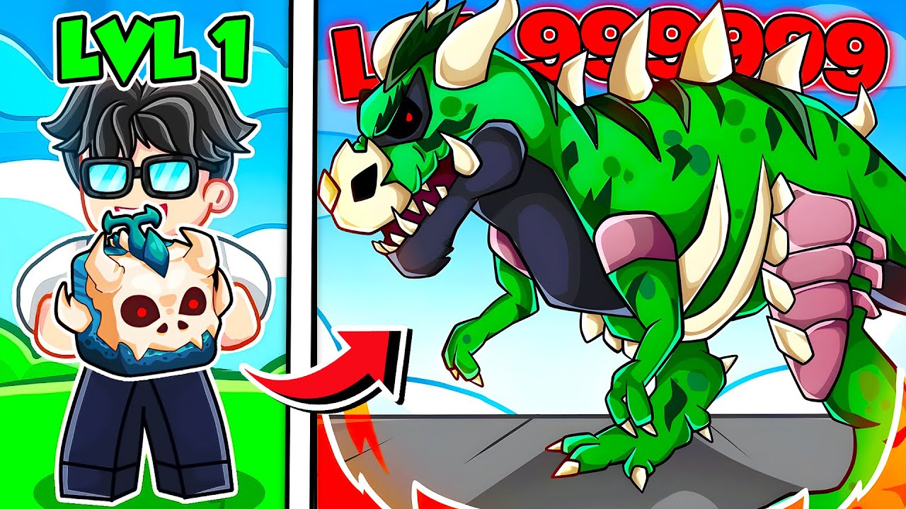 I Maxed T-REX Fruit In Blox Fruits Roblox!