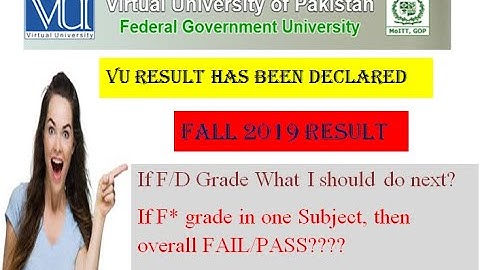 VU RESULT 2020 l VU FALL 2019 Result has been Declared l How to Check VU FALL 2019 Result l VU LMS