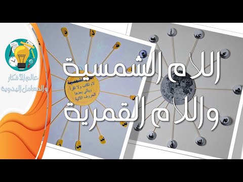 أسهل طريقة للتمييز بين اللام الشمسية والقمرية مع المرفقات  جاهزة للطبع
