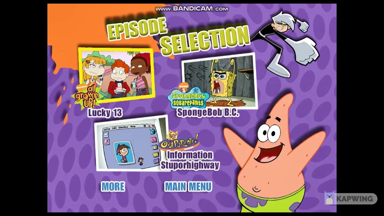 Nick Picks 1 2005 DVD Menu Walkthrough (Reverse Version) YouTube