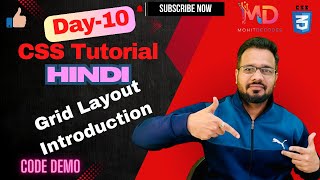 CSS Full Course Day 10 [Hindi] 💻 | Grid Basics for Responsive Design 🚀 | Mohit Decodes