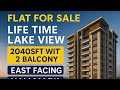 3BHK 2040 sft  Two Lake View blaconies Flat for Sale in Hallmark Treasor | 