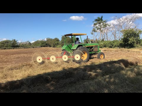 Video: Rastrillos de tractor para hacer heno