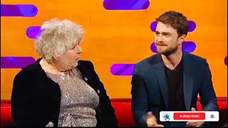 Full Graham Norton show ft guests Miriam Margolyes, Daniel Radcliffe, Alan Cumming & Sharon Horgan.