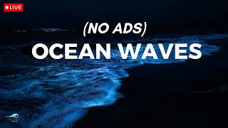 🔴 Ocean Waves for Deep Sleep | Ocean Sounds for Full Night Rest With A Dark Screen And Rolling Waves