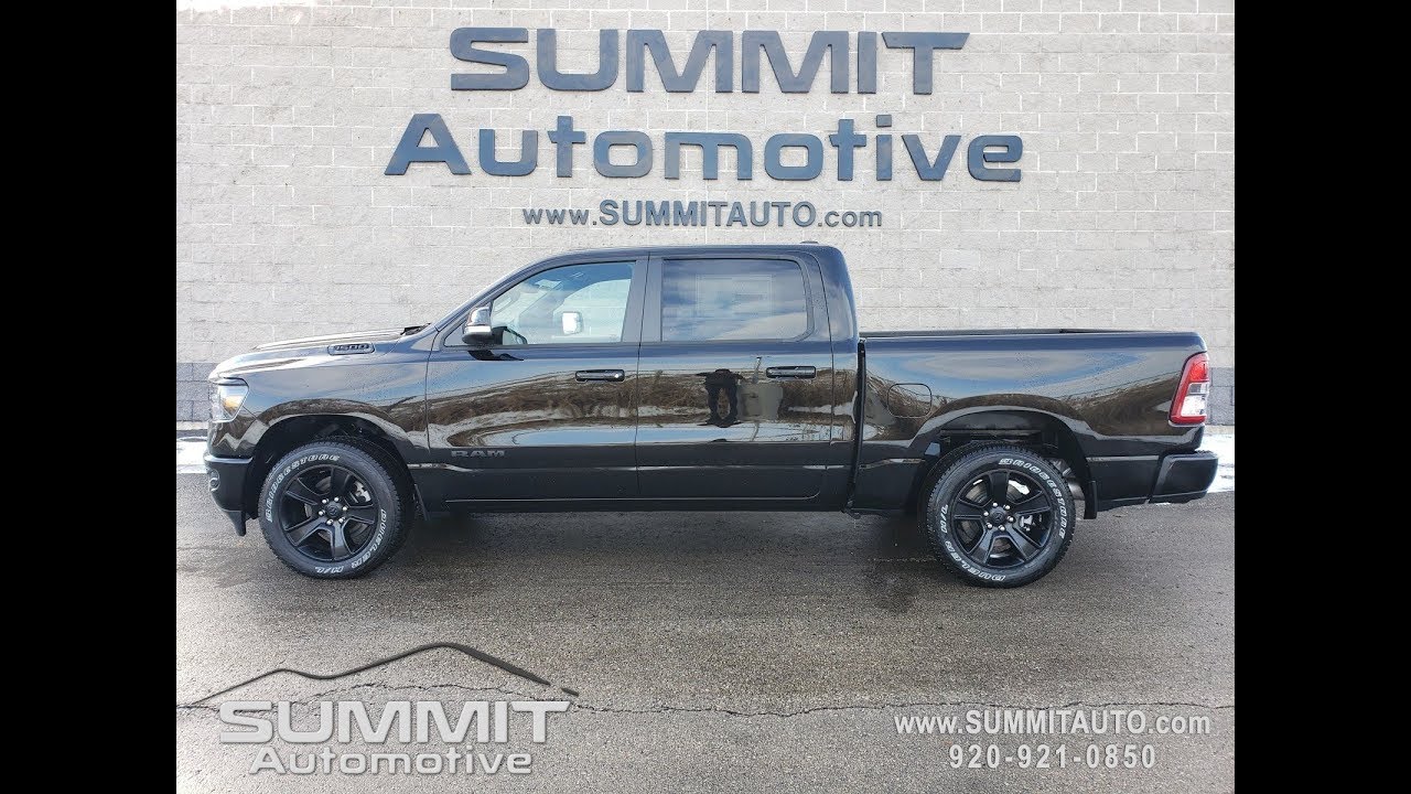 19 Ram 1500 Crew Big Horn Black Package Walk Around Review Sold 9t134 Www Summitauto Com Youtube