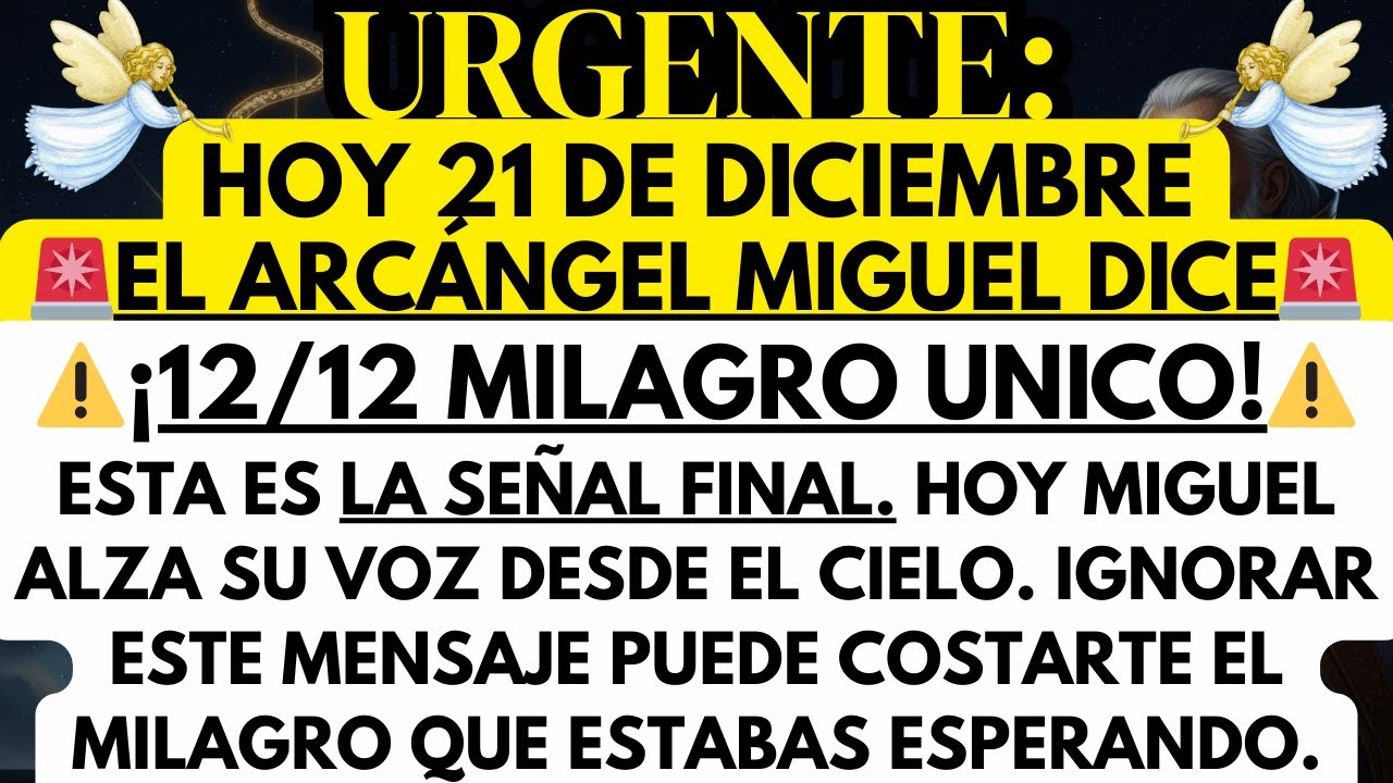HOY: Arcángel Miguel Grita — Milagro Único Si Abres Esto Ahora