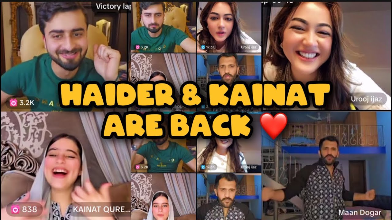 Haider Shah Live With Kainat Qureshi & Urooj Ijaz ❤️