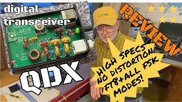 QDX Digital Transceiver Review. High quality, low price FT8 and all FSK modes radio!