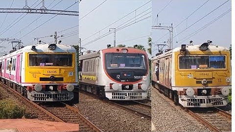Different Model Unique Indian EMU Local Trains Of Howrah-Barddhaman Chord Line Up And Down - ERail