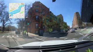 Driving Storrow Drive  West to Fenway Park Boston, Massachusetts