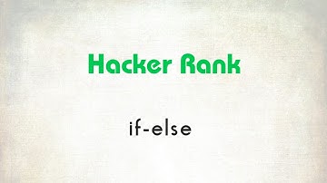 1. Python if-else || Python || Hacker Rank || Code Initiative