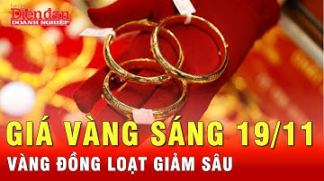 Giá vàng sáng 19/11: Vàng SJC giảm sâu, giao dịch ở mức 149,3 triệu đồng/lượng | Tin tức 24h
