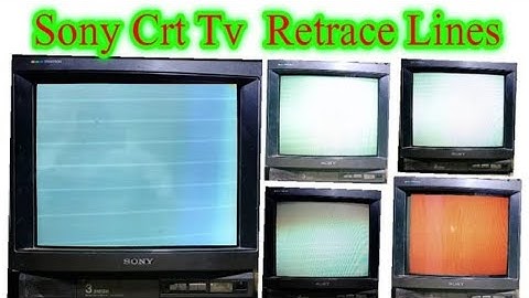 How to repair retrace lines on crt tv | Sony Crt tv retrace lines Problem /Urdu / Hindi /Ameer tv