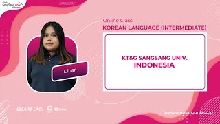 Korean Language Intermediate 2024 - Berbelanja di Myeongdong