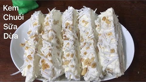 Cách Làm KEM CHUỐI SỮA DỪA | Kem Chuối Sữa Dừa Kiểu Thái | Kem Chuối Ngon |Bếp Nhỏ |Banana Ice Cream