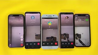 Video WhatsApp vs FaceTime incoming Call Two iPhone 13/11, Samsung Z Flip2, A7, Z Fold