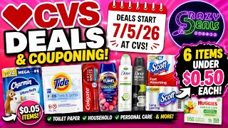 7/5 CVS DEALS-9 Must Do CVS Deals (NEW AD) 6 ITEMS $0.49 EACH, TRASH BAGS & MORE #cvsdeals