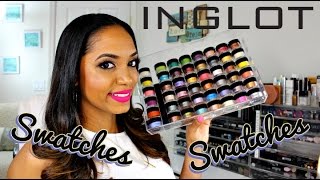 SWATCH FEST & REVIEW  Inglot AMC Pure Pigment Eyeshadows & Body Pigments (50+ SHADES)