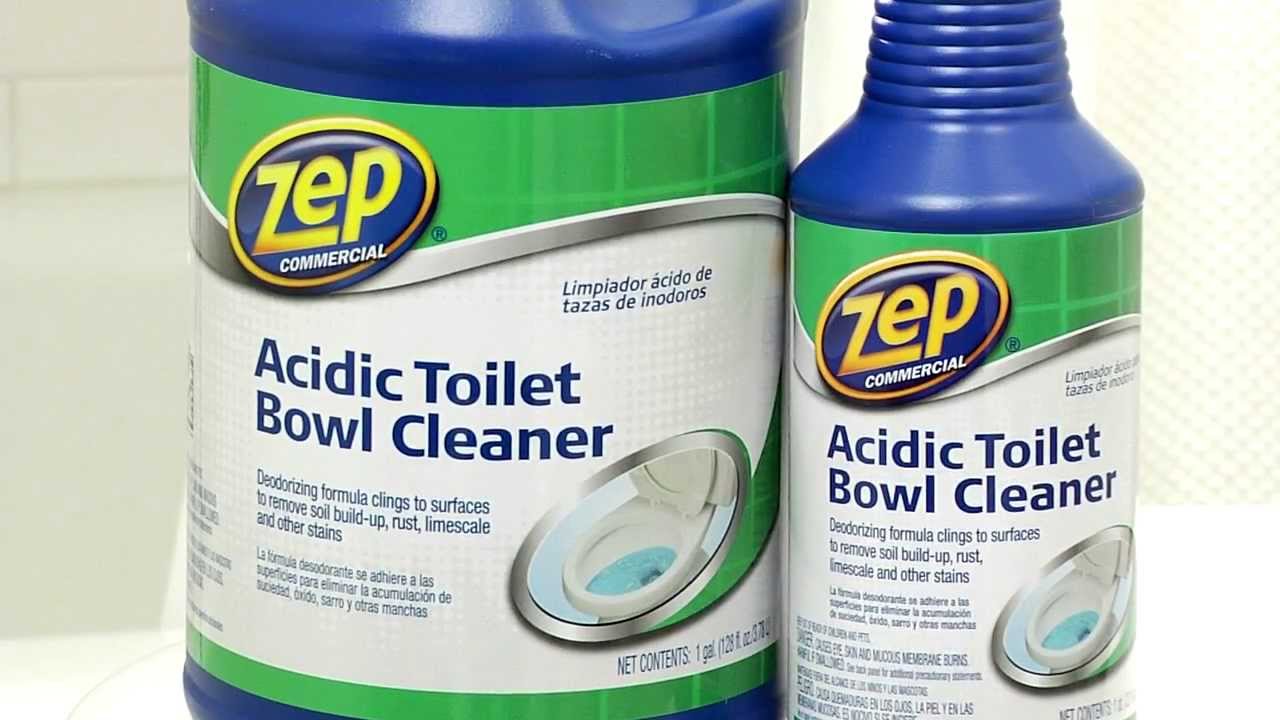 Zep Commercial Acidic Toilet Bowl Cleaner YouTube