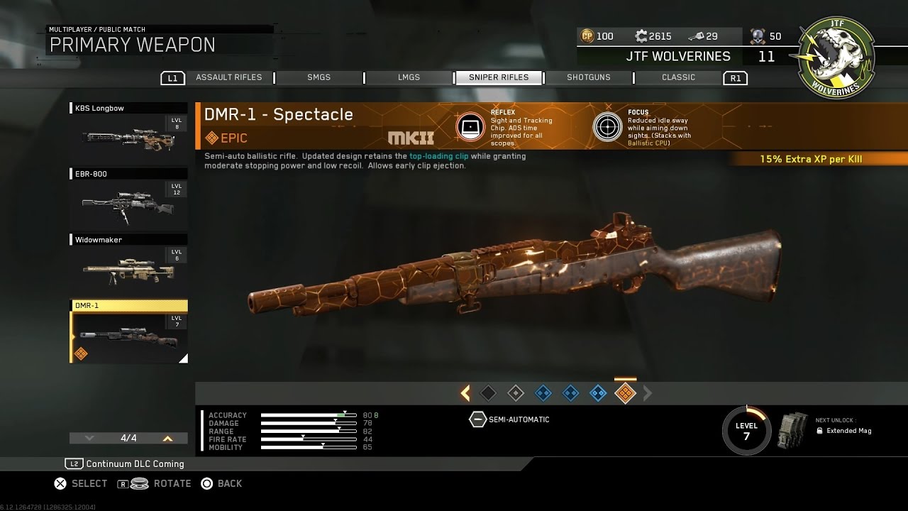 DMR-1 Spectacle Variant Review! - (Call of Duty Infinite Warfare)