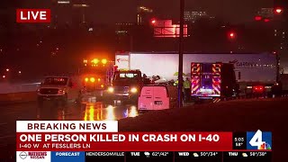 Deadly crash shuts down interstate in South Nashville
