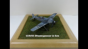 Building a simple diorama base for the photoetch Focke-Wulf FW190A-8