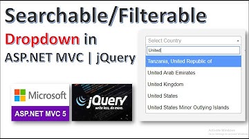 How to Create a Searchable Dropdown in ASP.NET MVC | C# | Jquery | Chosen Dropdown