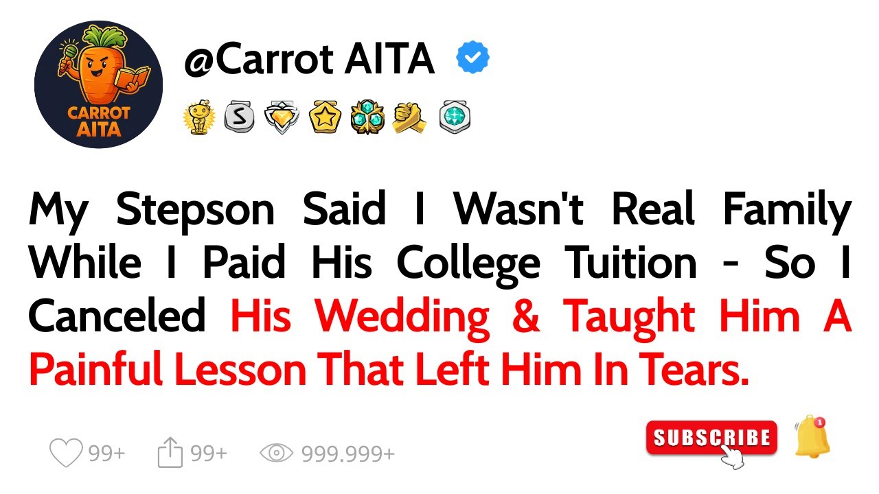 My Stepson Said I Wasn’t Real Family While I Paid His College Tuition—So I Canceled His Wedding...