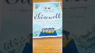 Farewell invitation card💙🫶🏻|| @ridhaaahh_ #cardideas #trending #farewell #art #ytshorts Farewell invitation card💙🫶🏻|| @ridhaaahh_ #cardideas #trending #farewell #art #ytshorts