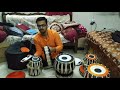 DIWALI OFFER. PROFESSIONAL BRASS 3 KG TABLA SET FULL COMPLETE SET. PRICE. 12000 RS WITH FREE SHIPING