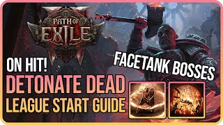 Detonate Dead ON HIT - Shield Wall Smith of Kitava League Start Guide - Path of Exile 2 - 0.4