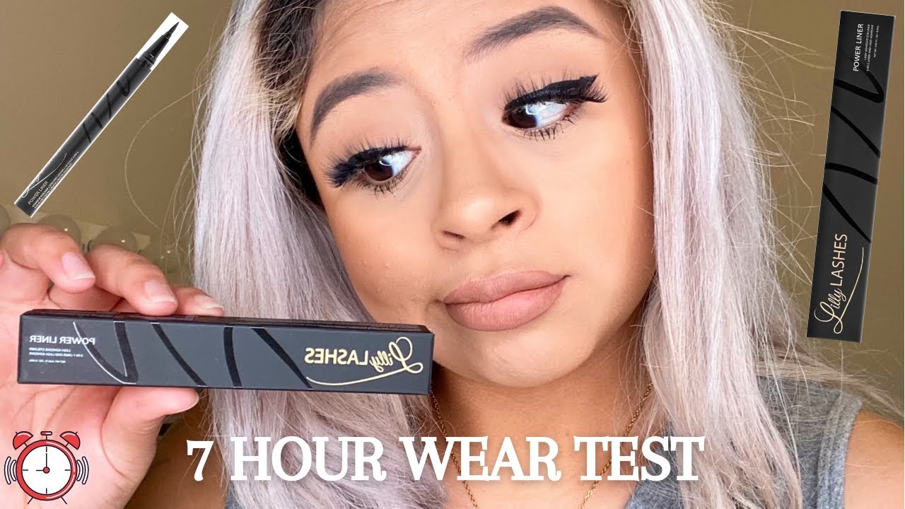 Lilly lashes POWER LINER | Thoughts & reviews 7 HOUR TEST WAER