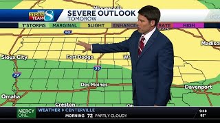 Chance for severe storms Sunday