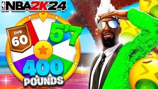 WHEEL OF WORST BUILDS in NBA 2K24! (500,000 VC WASTED) *HARDEST CHALLENGE* WORST BUILD EVER? NBA2K24