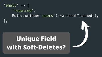 New in Laravel 8.52: Unique Validation Without Trashed
