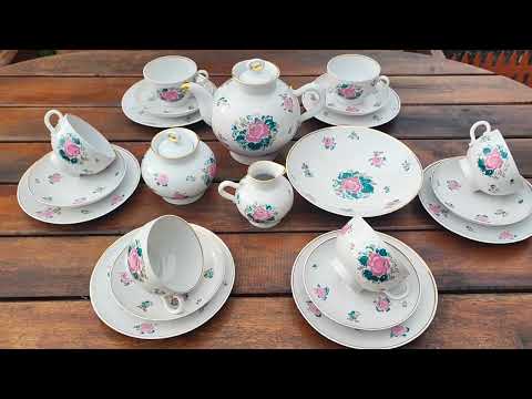Редкий чайный сервиз "ЗОЛОТАЯ ПЧЁЛКА" ЛФЗ 1970-80