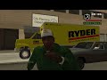 GTA San Andreas 1993 Ford F 700 RYDER yellow rental truck 90s