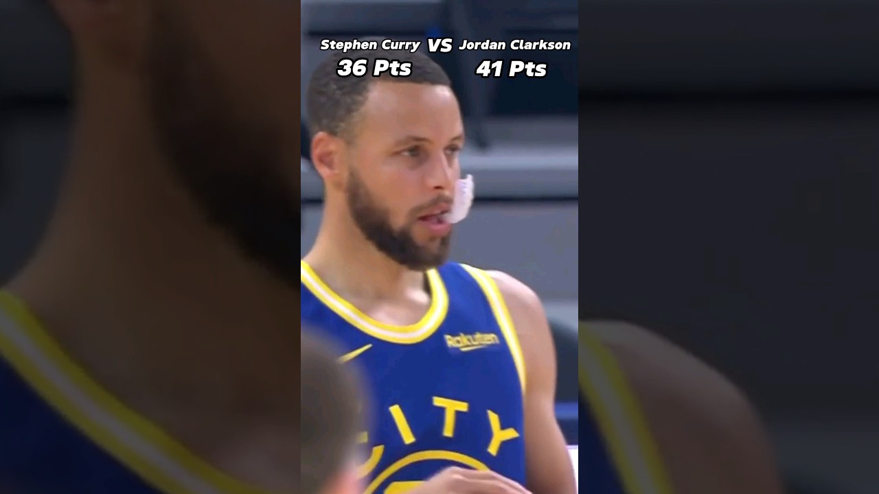 Duel between Stephen Curry VS Jordan Clarkson #NBA #stephencurry #jordanclarkson