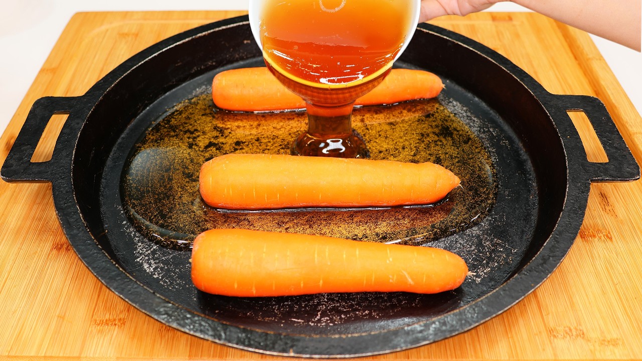 علاش تحتاري في رمضان! عندك جزر وزلافة العسل حضريها في 5 دقائق وتهاناي من الوقيف في المطبخ سهلة سريعة