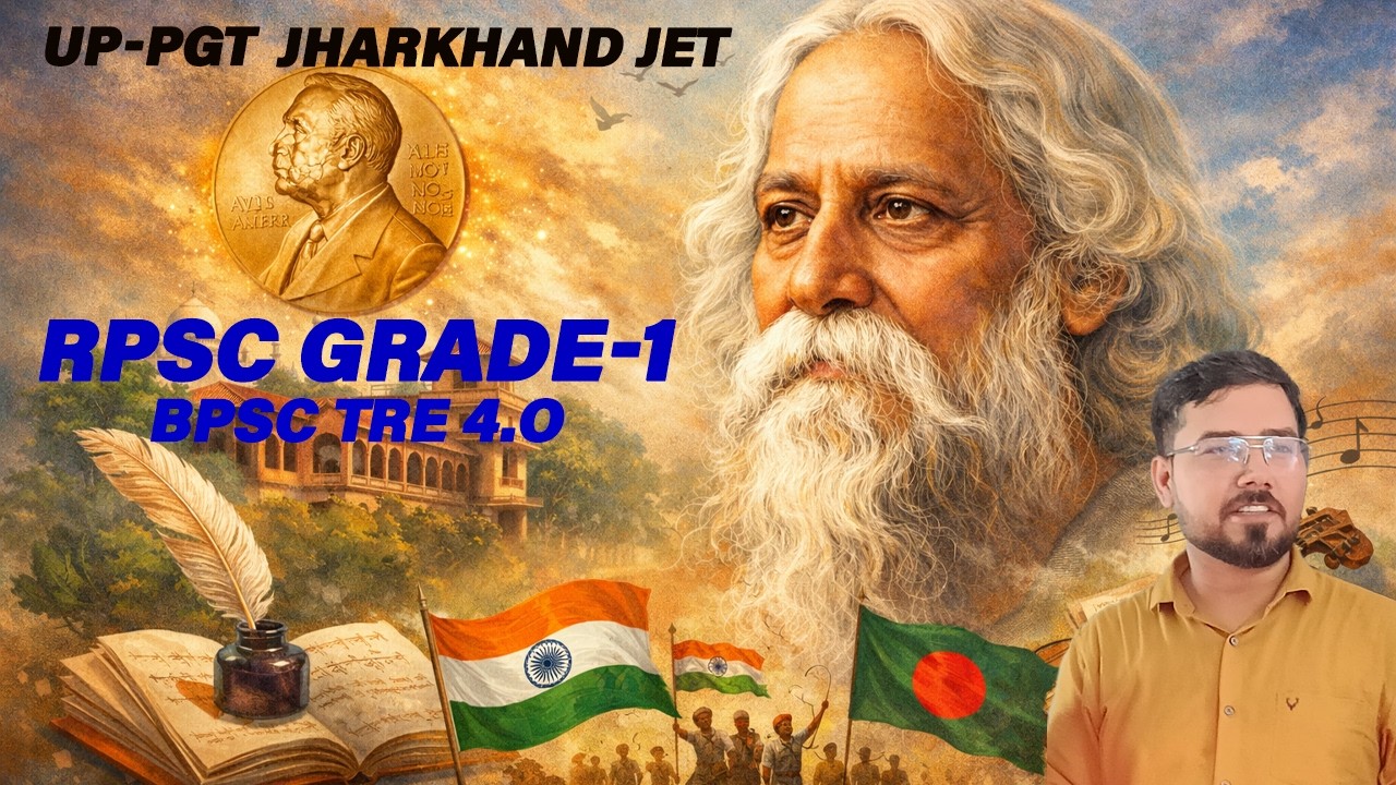 Rabindranath Tagore /POLITICAL SCIENCE-PGT,JRF-NET,JET,,ASSISTANT PROFESSOR/RAJ.GRADE-1