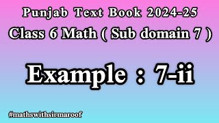 Linear Equation In One Variable Example 7 Part Ii In Urduhindi New Book 2024-25