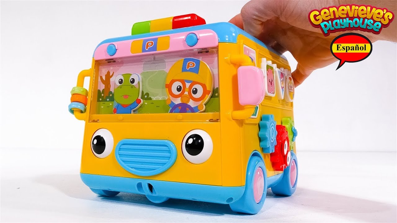 Video de aprendizaje para niños pequeños y bebés: ¡autobús escolar y casa en el árbol de Pororo!