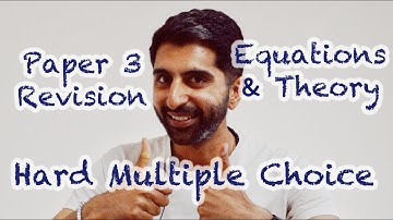 Hard Multiple Choice Questions - Awesome Paper 3 Revision (AQA/OCR)