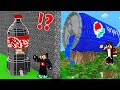 ماين كرافت بناء البيبسي العملاق ضد الكولا الصغير
