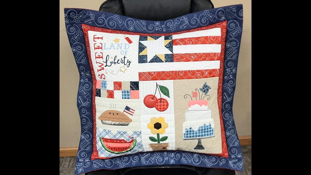 KIMBERBELL SWEET LAND OF LIBERTY PILLOW