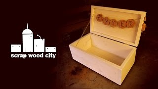 DIY wooden box for wedding wishes