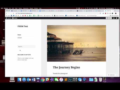 #FDOM19: Adding a Text Widget to Wordpress