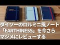 【ダイソー購入品】ロルバーン風メモ帳「EARTHINESS」をロルミニと比べてみる