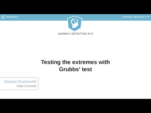 R Tutorial: Testing the extremes with Grubbs' test